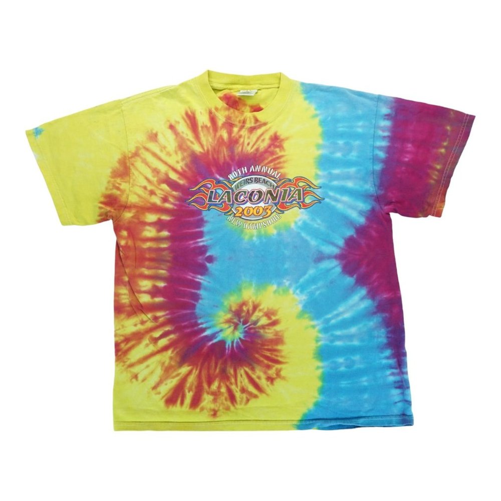 Vtg‎ 80st Laconia 2003 New Hampshire T Shirt Mens L Large Tie-Dye